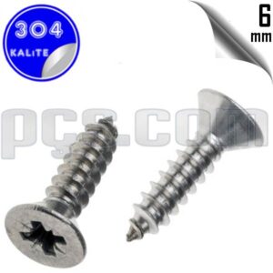 paslanmaz çelik 304 kalite inox a2 yhb sunta vidası