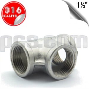 paslanmaz çelik 316 kalite 1 1/2 dişli te