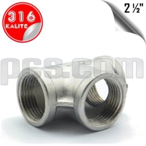 paslanmaz çelik 316 kalite dişli tee
