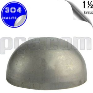 paslanmaz çelik 304 kalite 1 1/2 inç kep