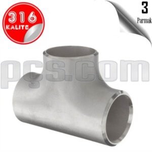 paslanmaz çelik 316 kalite 3 inç patent tee