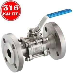 paslanmaz çelik 316 kalite 3 parçalı flanşlı vana online satış fiyatı